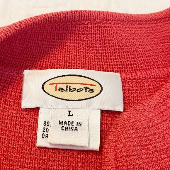 Talbots Silk Blend Button Front Cardigan Jacket - Large - Picture 4 of 12